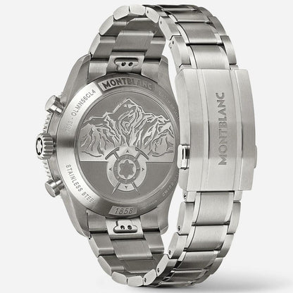 Montblanc Uhr Montblanc 1858 Automatic Chronograph 0 Oxygen The 8000 42mm grau Automatik Stahl 130983