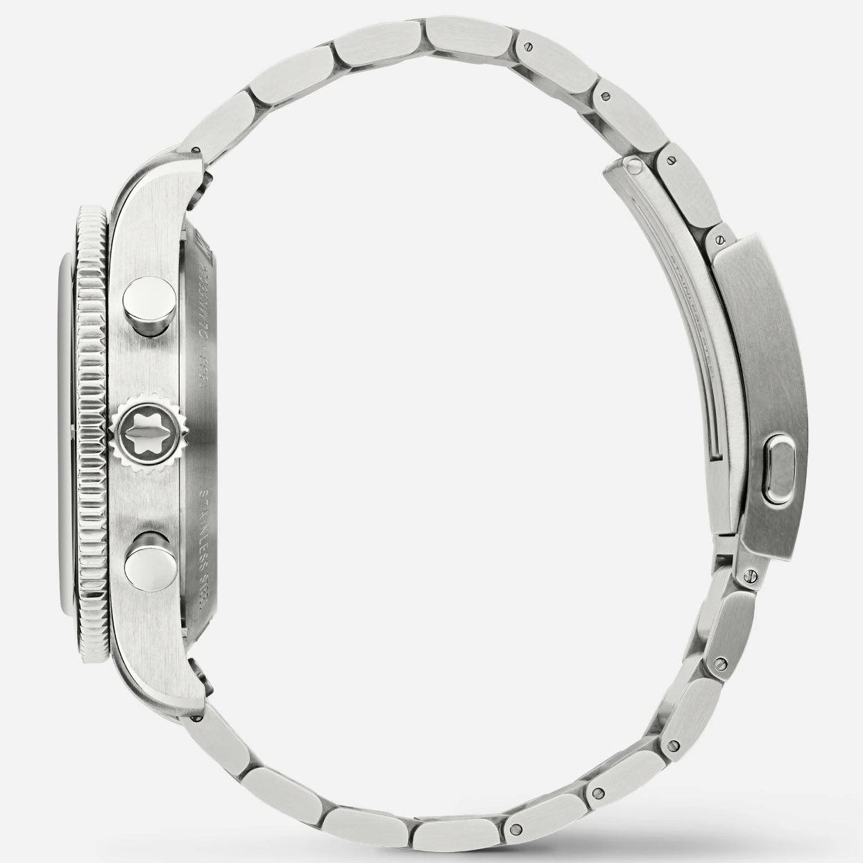 Montblanc Uhr Montblanc 1858 Automatic Chronograph 0 Oxygen The 8000 42mm grau Automatik Stahl 130983