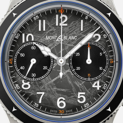 Montblanc Uhr Montblanc 1858 Automatic Chronograph 0 Oxygen The 8000 42mm grau Automatik Stahl 130983