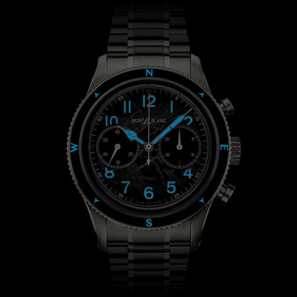 Montblanc Uhr Montblanc 1858 Automatic Chronograph 0 Oxygen The 8000 42mm grau Automatik Stahl 130983
