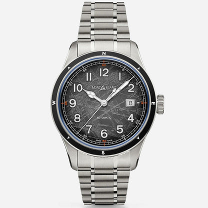 Montblanc Uhr Montblanc 1858 Automatic Date 0 Oxygen The 8000 41mm grau Automatik Stahl 130984