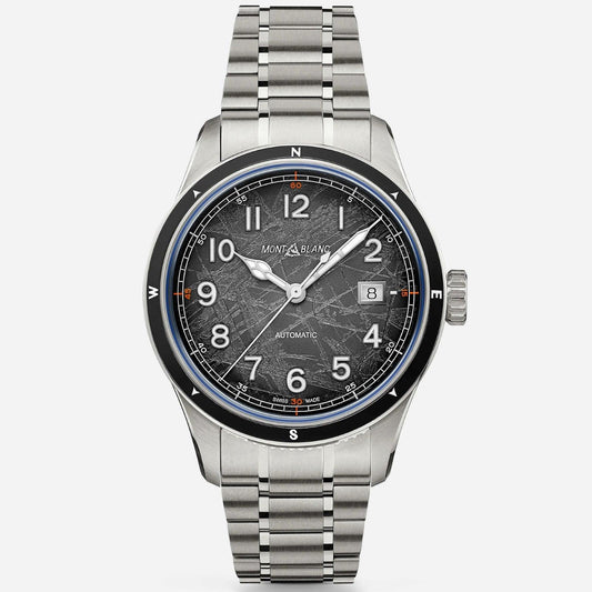 Montblanc Uhr Montblanc 1858 Automatic Date 0 Oxygen The 8000 41mm grau Automatik Stahl 130984