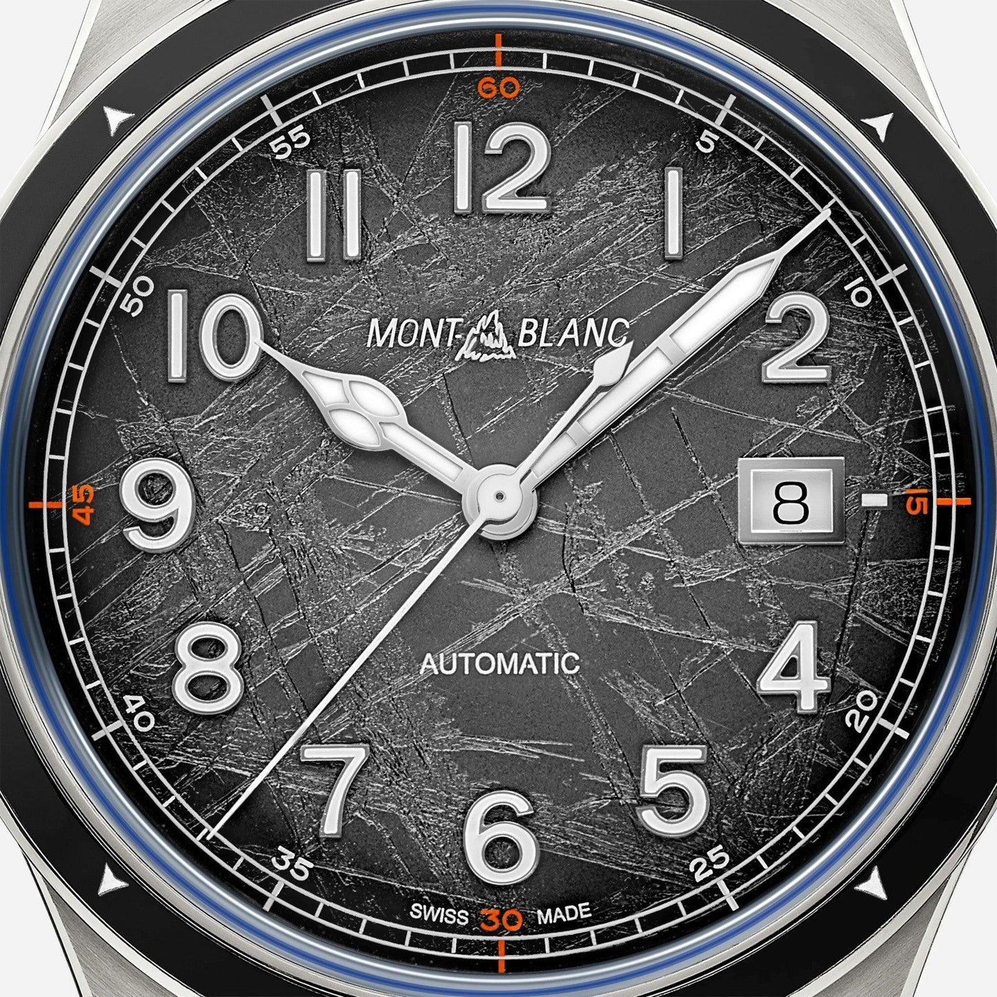 Montblanc Uhr Montblanc 1858 Automatic Date 0 Oxygen The 8000 41mm grau Automatik Stahl 130984