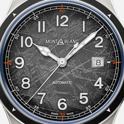 Montblanc Uhr Montblanc 1858 Automatic Date 0 Oxygen The 8000 41mm grau Automatik Stahl 130984