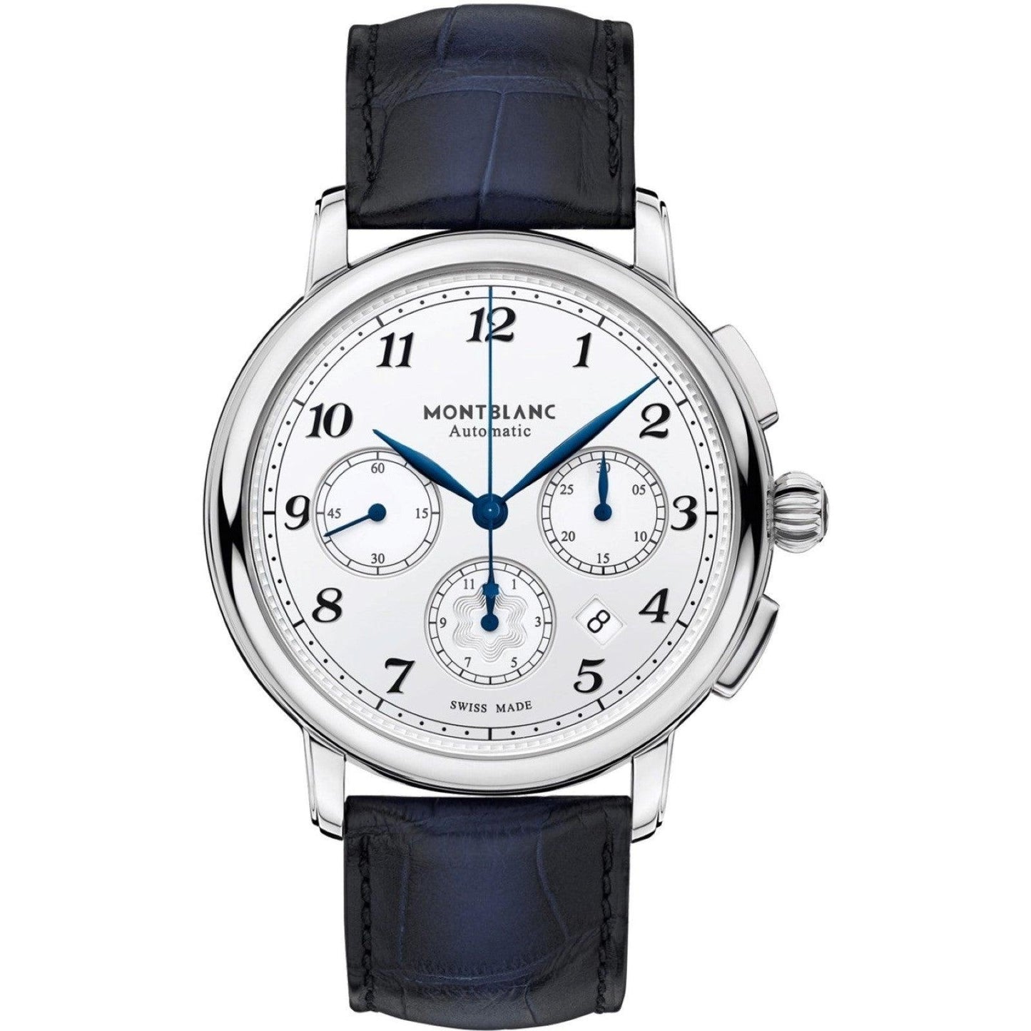 Montblanc Uhr Star Legacy Chronograph 42mm silber automatisch Stahl 118514