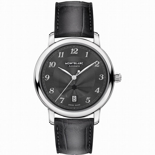 Montblanc Uhr Star Legacy Date 39mm Grau Automatik Stahl 118517
