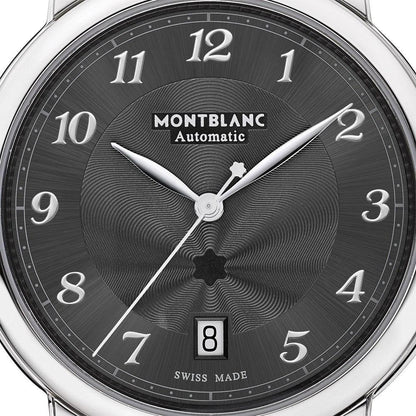 Montblanc Uhr Star Legacy Date 39mm Grau Automatik Stahl 118517