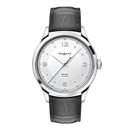 Montblanc Herrenuhr Heritage Automatic 40mm Alligator grau 119943