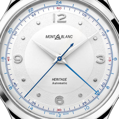 Montblanc Herrenuhr Heritage GMT 40mm Automatik Stahl 119949