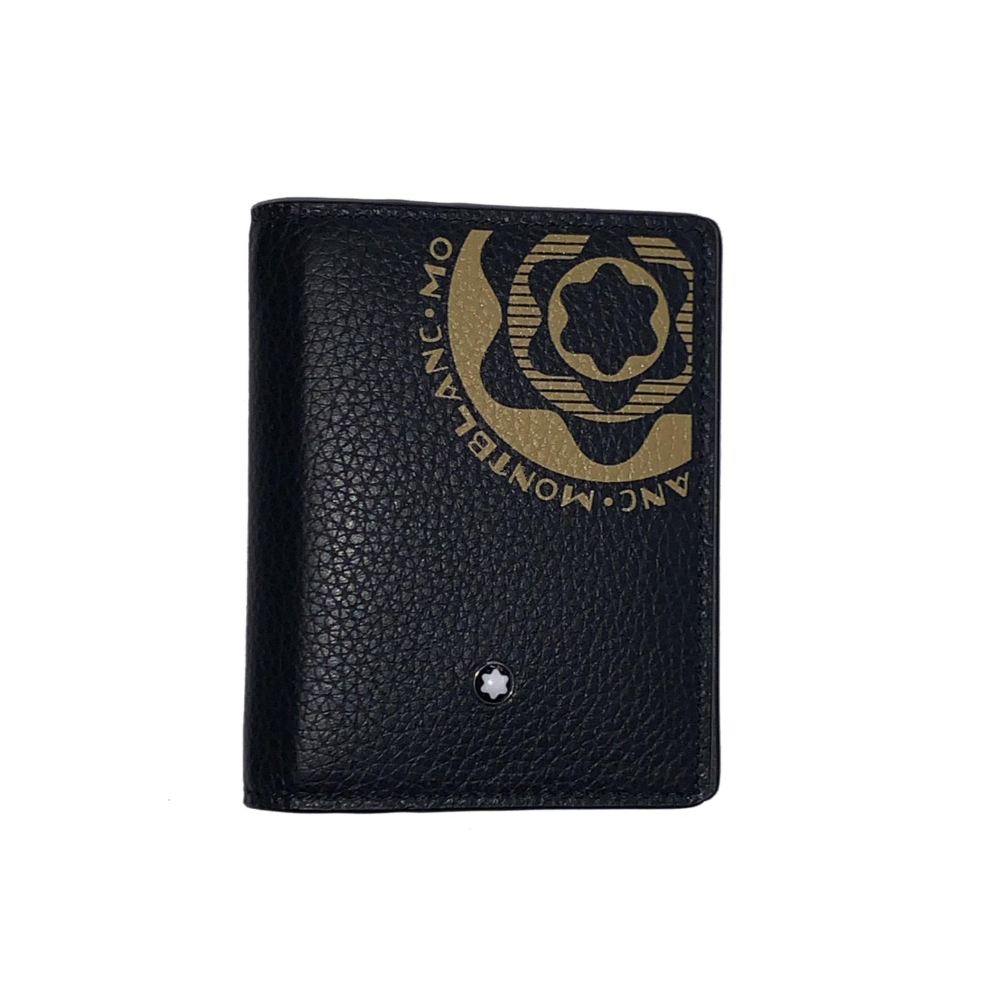 Montblanc Visitenkartenetui mit Sichtfach Meisterstück Soft Grain schwarz/gelb 127329