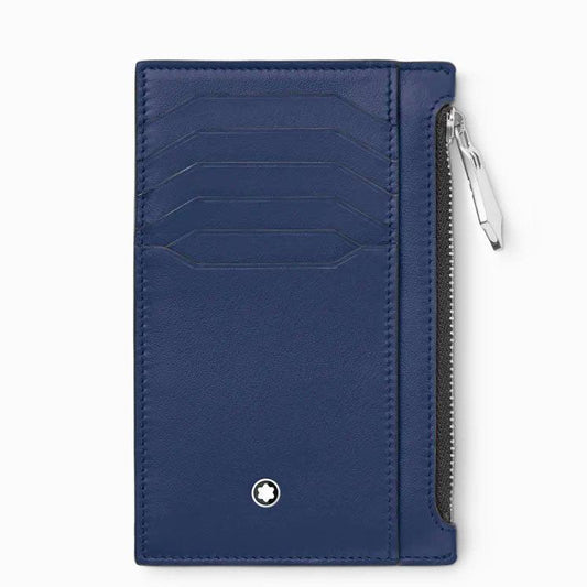 Montblanc Kartenetui 8 Fächer mit Reißverschluss Meisterstück blau 131698