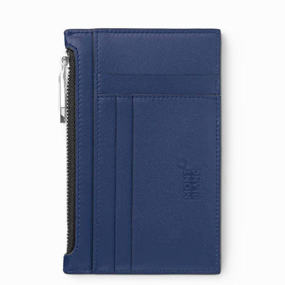 Montblanc Kartenetui 8 Fächer mit Reißverschluss Meisterstück blau 131698