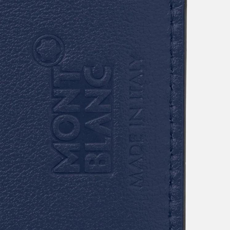 Montblanc Kartenetui 8 Fächer mit Reißverschluss Meisterstück blau 131698