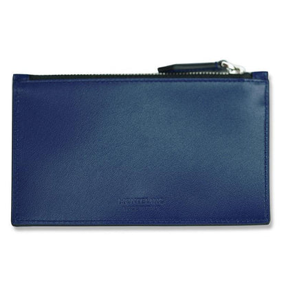 Montblanc Kartenetui mit Reißverschluss Meisterstück blau 130453
