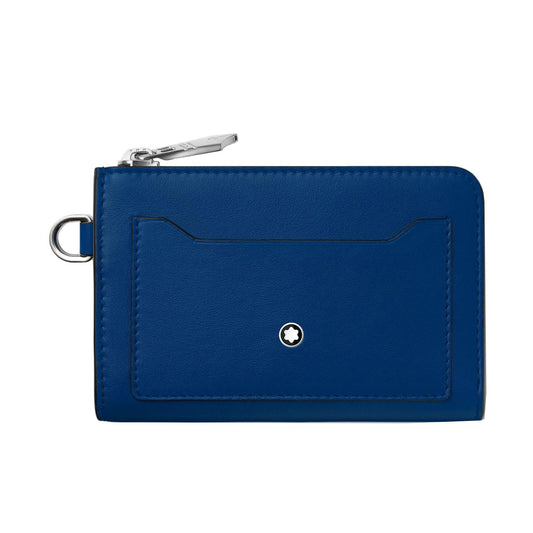 Montblanc Schlüsselanhänger Meisterstück blau mit 4 Fächern 129690
