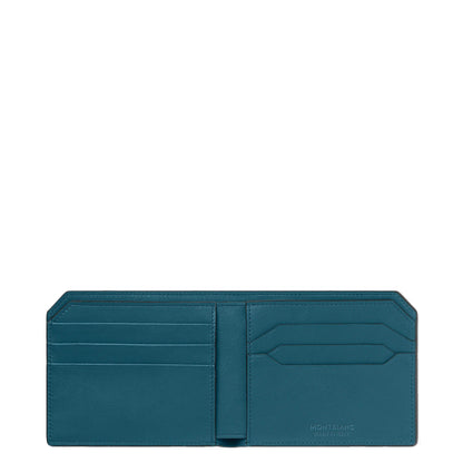 Montblanc Geldbörse 6 Fächer Meisterstück Selection Soft Ozeanblau 131242