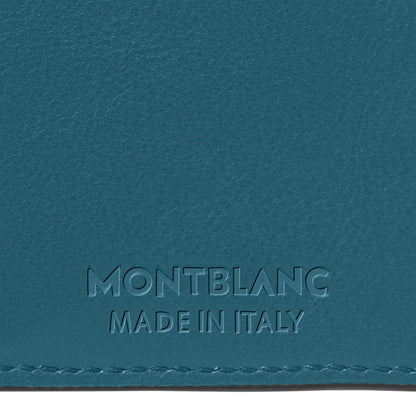 Montblanc Geldbörse 6 Fächer Meisterstück Selection Soft Ozeanblau 131242