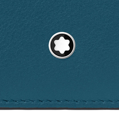Montblanc Geldbörse 6 Fächer Meisterstück Selection Soft Ozeanblau 131242