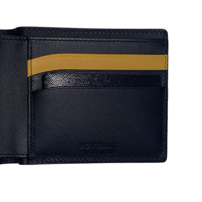 Montblanc Brieftasche 6 Fächer Meisterstück Soft Grain schwarz/gelb 127325