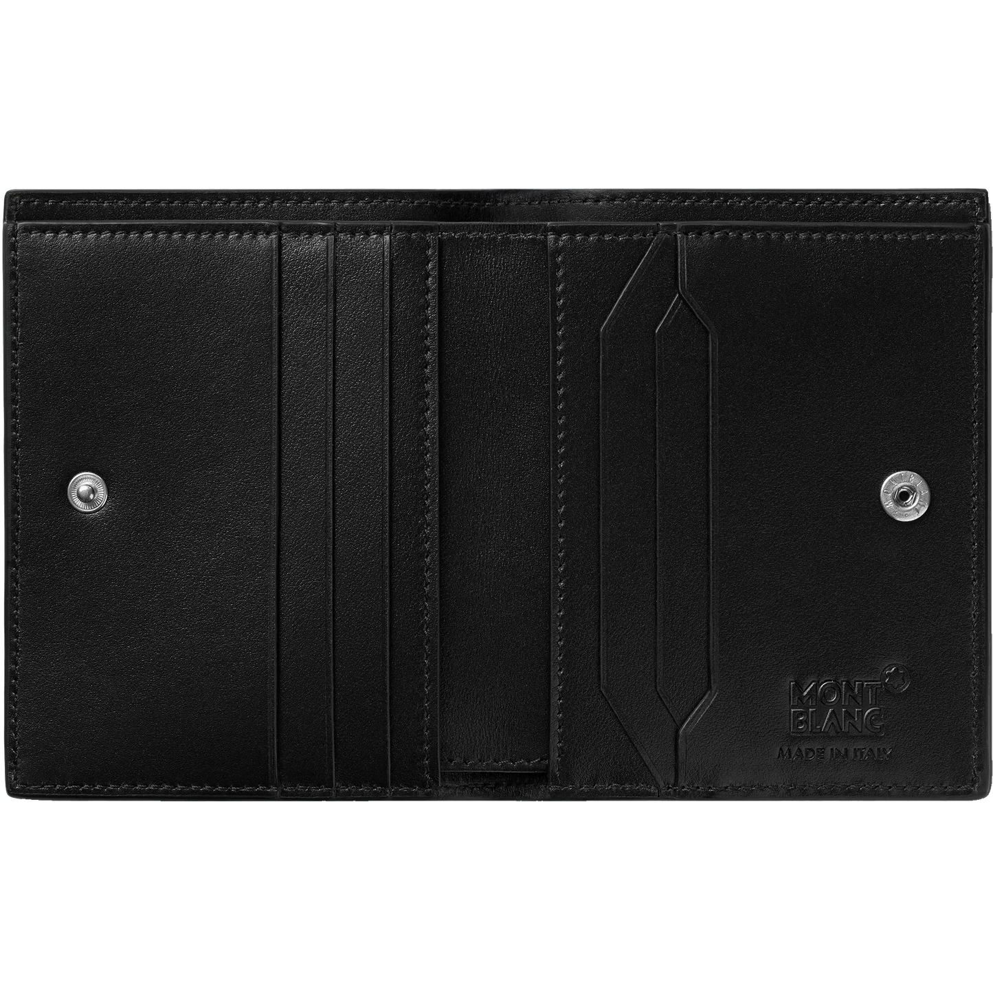 Montblanc Kompaktes Portemonnaie mit 6 Fächern Meisterstück schwarz/blau 129678