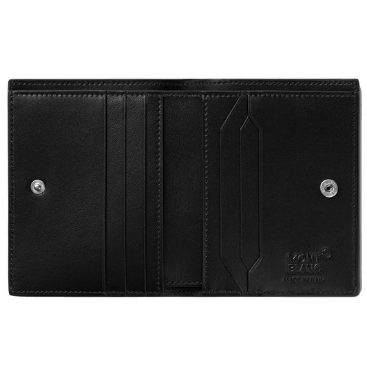 Montblanc Compact Wallet Meisterstück 6 Fächer schwarz/rot 129679
