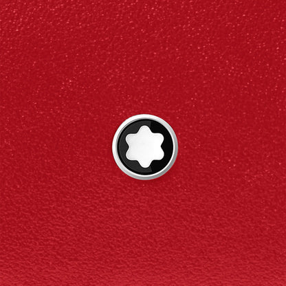 Montblanc Compact Wallet Meisterstück 6 Fächer schwarz/rot 129679