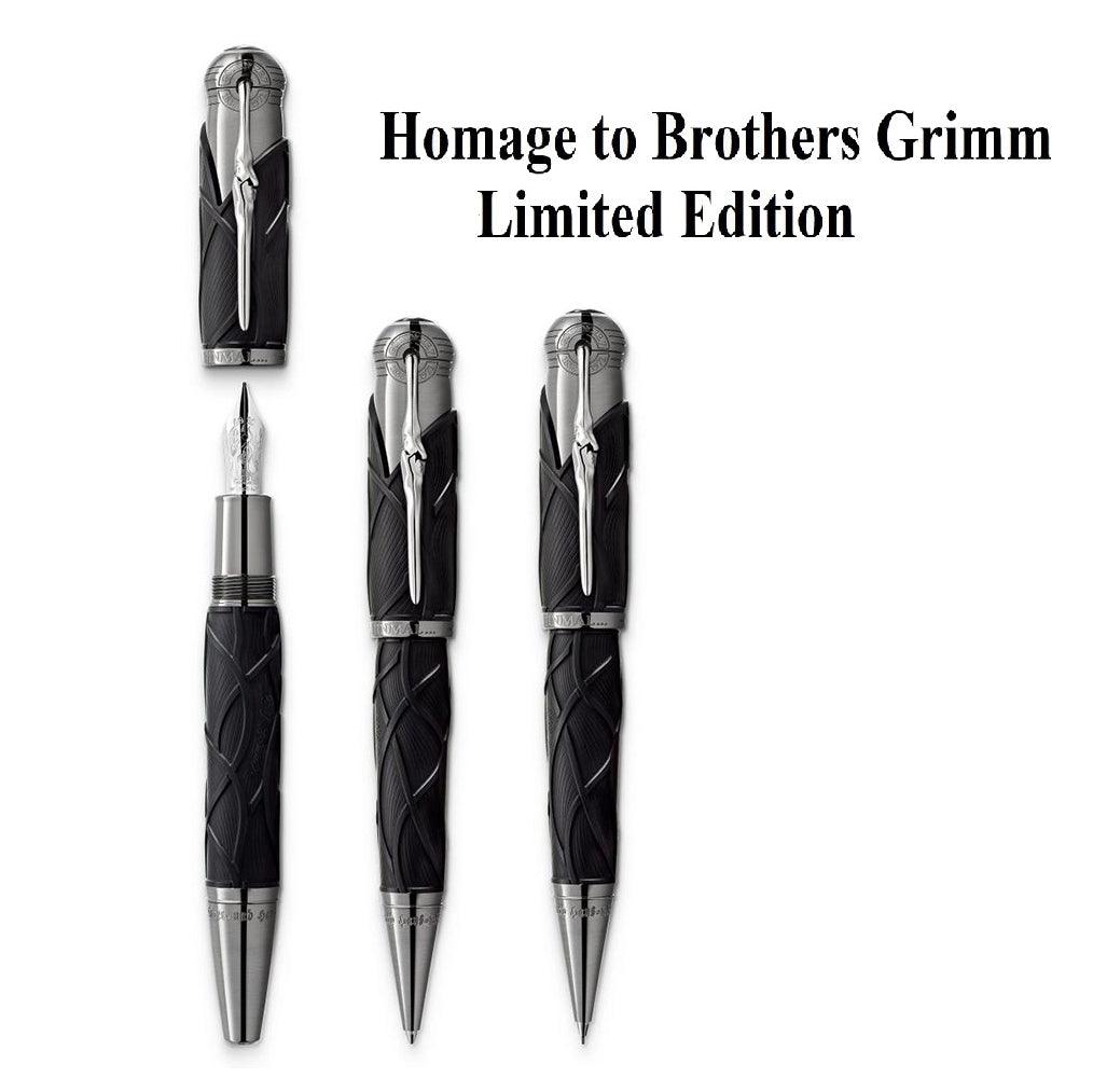 Montblanc Set 3 Schreibgeräte Writers Edition 2022 Brüder Grimm (Füllfederhalter + Roller + Kugelschreiber) Limitierte Edition 128367