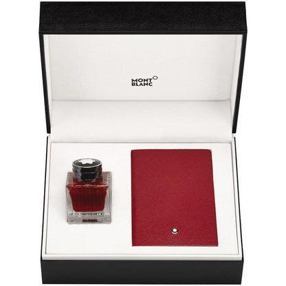 Montblanc Set Notizbuch 147 liniert und Tinte Red (Rot) 50 ml 117597