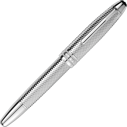 Montblanc Füllfederhalter Meisterstück Geometrie Solitaire LeGrand Feder M Platin veredelt Farbe Silber 118097