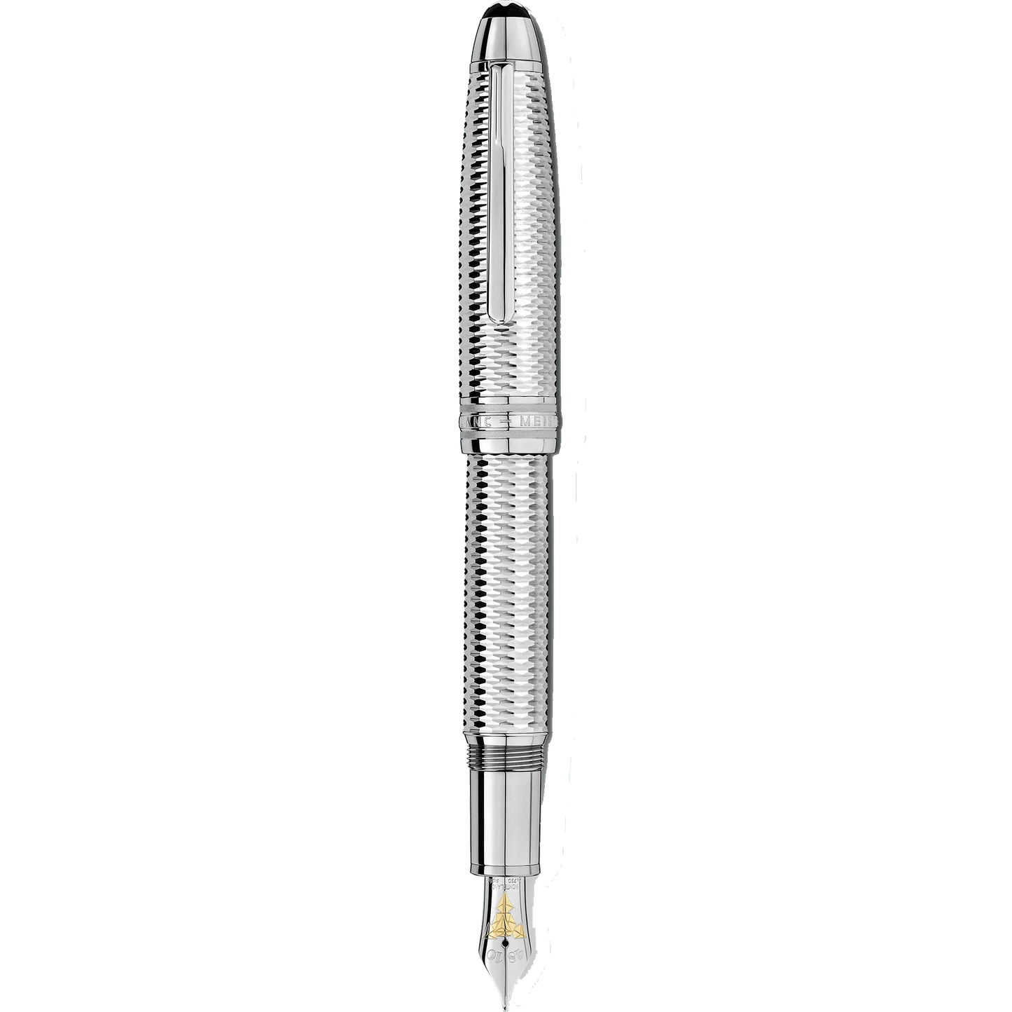 Montblanc Füllfederhalter Meisterstück Geometrie Solitaire LeGrand Feder M Platin veredelt Farbe Silber 118097