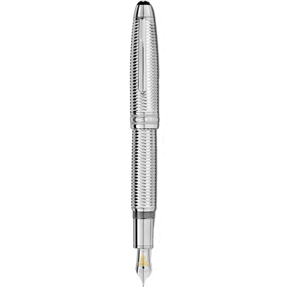 Montblanc Füllfederhalter Meisterstück Geometrie Solitaire LeGrand Feder M Platin veredelt Farbe Silber 118097