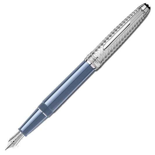 Montblanc Füllfederhalter Meisterstück Glacier Doué Blau Feder M 129403