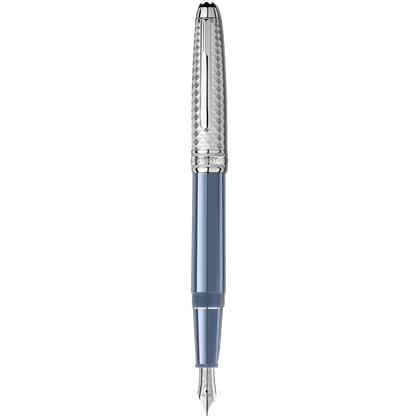 Montblanc Füllfederhalter Meisterstück Glacier Doué Blau Feder M 129403