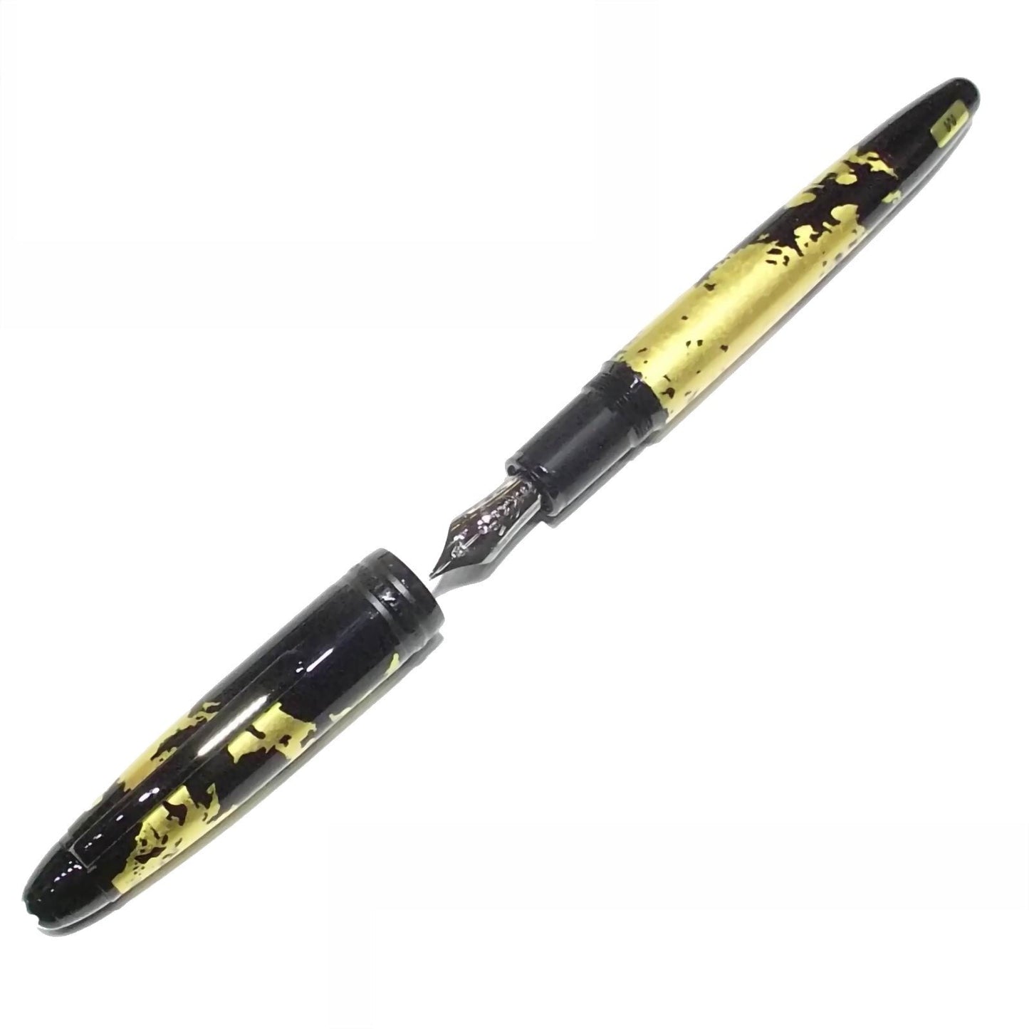 Montblanc Füllfederhalter Meisterstück Solitaire Calligraphy Blattgold Feder M 119688