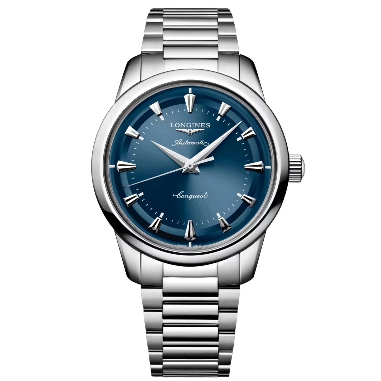 Longines orologio heritage 40mm blu con quadrante profondo e materiale acciaio inossidabile protetto dall’ufficio federale svizzero