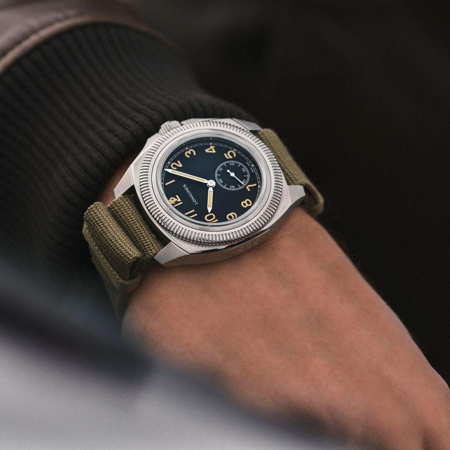 Longines Uhr Pilot Majetek Box Edition 43mm schwarz automatisch Stahl L2.838.4.53.9