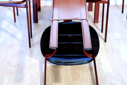 Set di 6 sedie Lara, Giorgio Cattelan per Cattelan Italia, pelle bordeaux