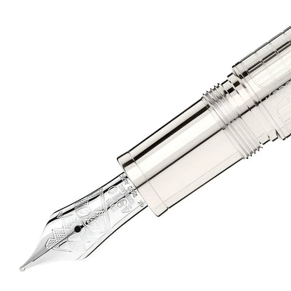 Montblanc stilografica great characters james dean limited edition 1931 penna stilografica argento con incisioni dettagliate