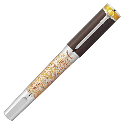 Montblanc roller masters of art homage to vincent van gogh pen marrone e oro con motivo a pennellate vincent van gogh