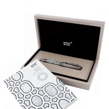 Penna stilografica montblanc stilografica patron limited edition patron of art scipione borghese corpo argento inciso