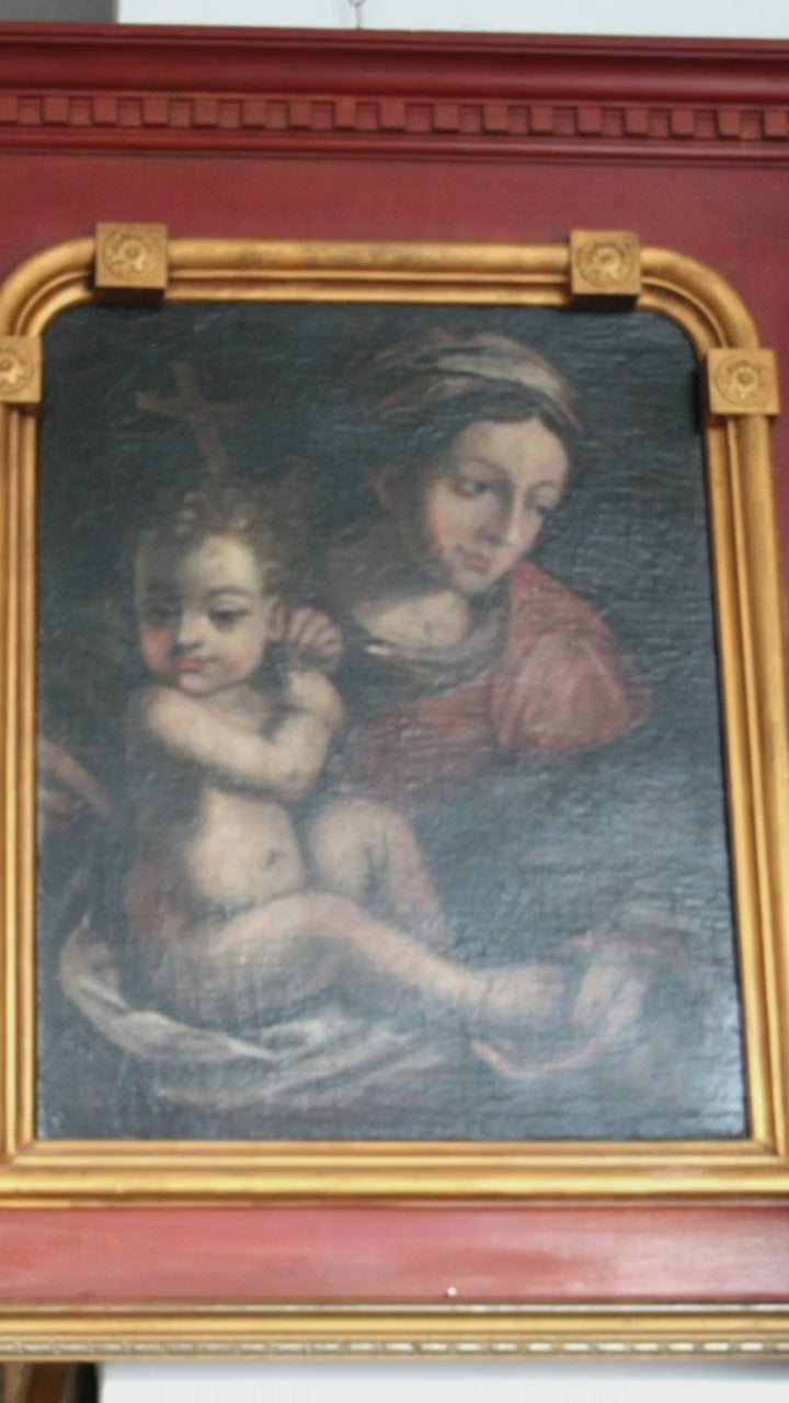 Madonna con Bambino — Olio su tela, Italia Settentrionale, ultimo decennio XVI secolo