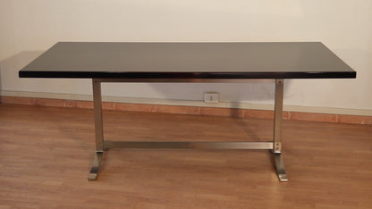 Ess-/Konferenztisch Formanova aus Palisander und verchromtem Stahl — Gianni Moscatelli, ca. 1965