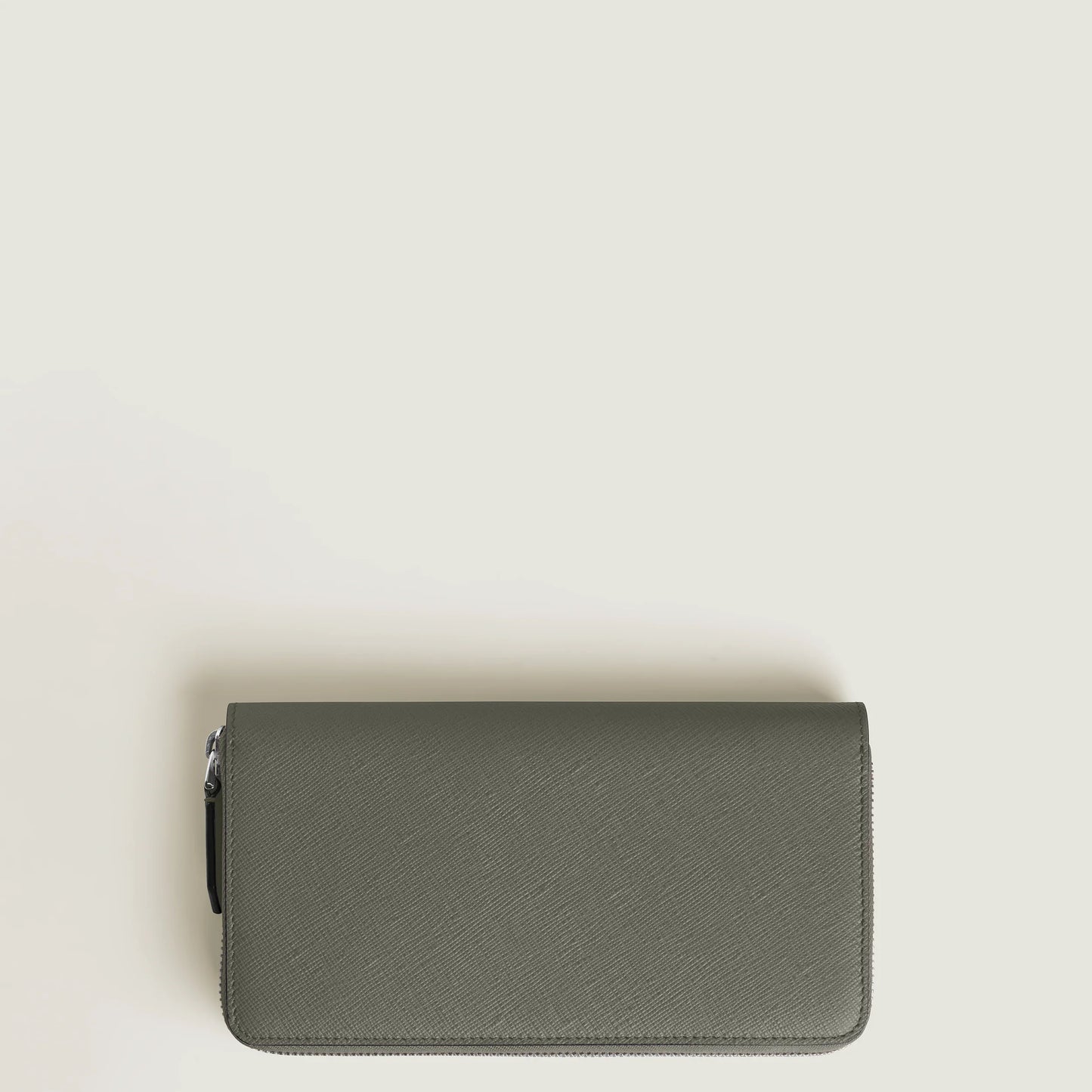 Montblanc Geldbörse 12 Fächer mit Reißverschluss Sartorial Mittelgrau 199371