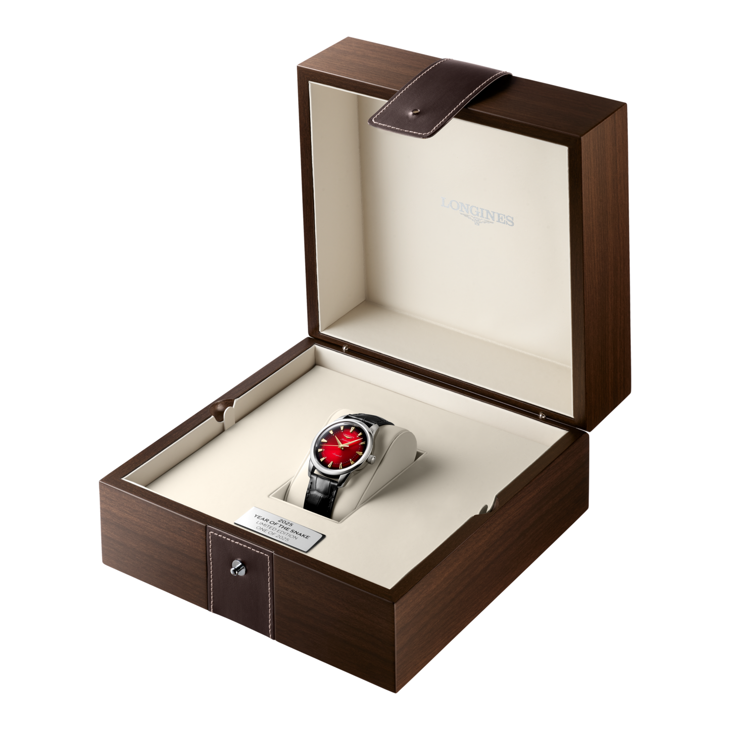 Longines Uhr Conquest Heritage Year of the Snake Edition 40mm Rot Automatik Stahl L1.651.4.09.2