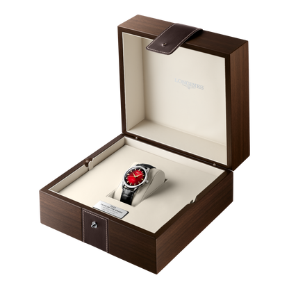 Longines Uhr Conquest Heritage Year of the Snake Edition 40mm Rot Automatik Stahl L1.651.4.09.2