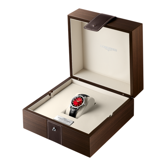 Longines Uhr Conquest Heritage Year of the Snake Edition 40mm Rot Automatik Stahl L1.651.4.09.2
