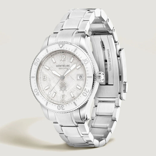 Montblanc Iced Sea Automatic Date 0 Oxygen 38mm weiß Automatik Stahl 134024
