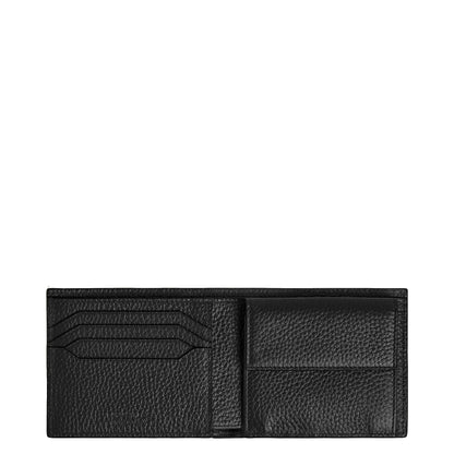 Montblanc Geldbörse mit Münzfach 4 Fächer schwarz 220217