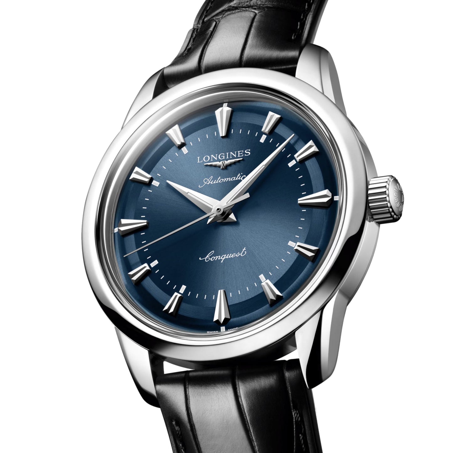 Longines Uhr Conquest Heritage 38mm blau automatisch Stahl L1.649.4.92.2,