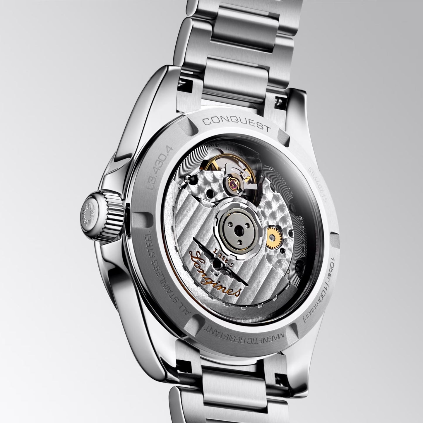 Longines Uhr Conquest 34mm grün Automatik Stahl L3.430.4.02.6
